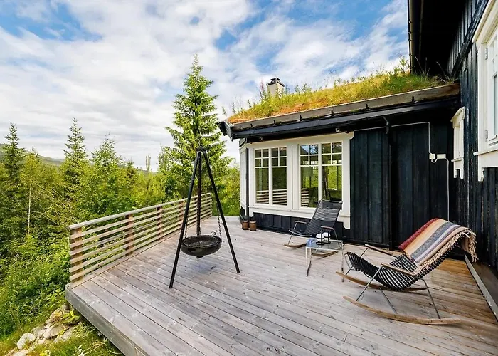 Дом отдыха Family With Panoramic View Near Vikerfjellet *
